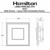 Linea-Perlina CFX Etrium Bronze Frame/Etrium Bronze Front Wide Rocker 1 gang 10AX Intermediate Etrium Bronze/Black