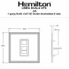 Linea-Scala CFX Polished Brass Frame/Antique Brass Front 1 gang RJ45 CAT 5E Outlet - Unshielded Black - Image 2
