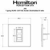 Perception CFX Clear 1 gang RJ45 CAT 5E Outlet - Unshielded Black - Image 2
