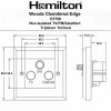 Woods Chamfered Antique Mahogany Non-Isolated TV+FM+SAT Triplexer 1in/3out (DAB Compatible) White - Image 2
