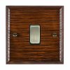 Woods Ovolo Antique Mahogany 1 gang 10AX Intermediate Rocker Antique Brass/Black