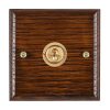 Woods Ovolo Antique Mahogany 1 gang 20AX Intermediate Toggle Polished Brass